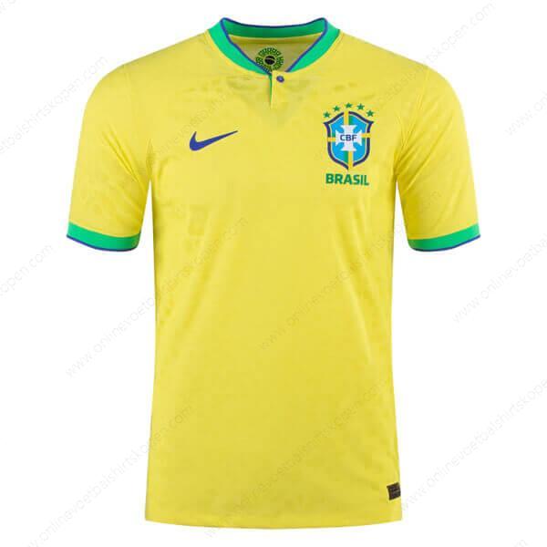 Brazilië Home Spelersversie Shirt 2022-Heren Voetbalshirts