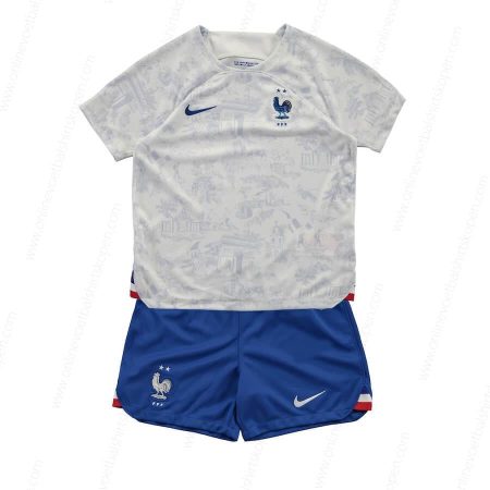 Frankrijk Away 2022-Kinder Voetbalshirts