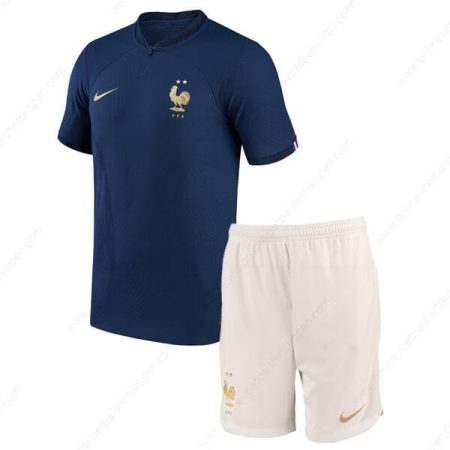 Frankrijk Home 2022-Kinder Voetbalshirts