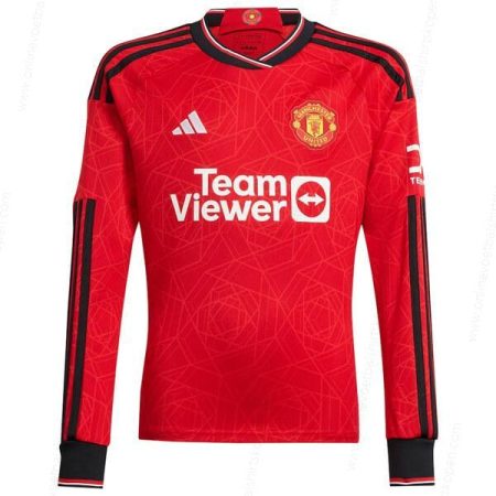 Manchester United Home Long Sleeve Shirt 23/24-Heren Voetbalshirts