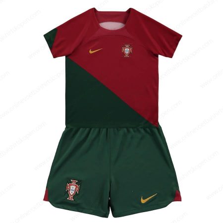 Portugal Home 2022-Kinder Voetbalshirts