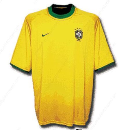 Retro Brazilië Home Shirt 2000-Heren Voetbalshirts