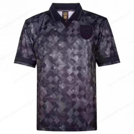Retro Engeland Zwartout Shirt 1990-Heren Voetbalshirts