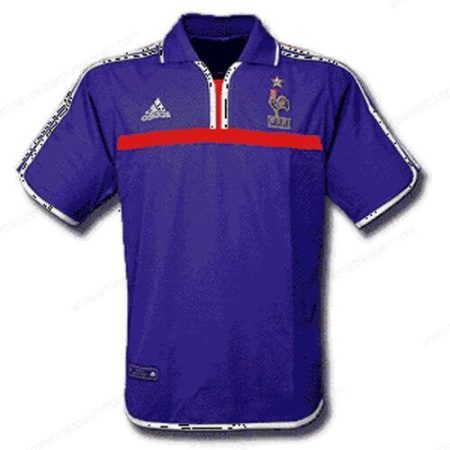 Retro Frankrijk Home Shirt 2000-Heren Voetbalshirts