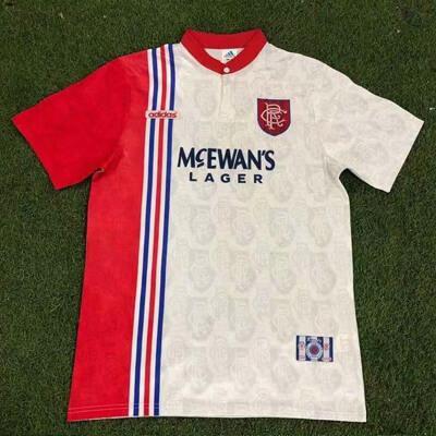 Retro Rangers Away Shirt 96/97-Heren Voetbalshirts