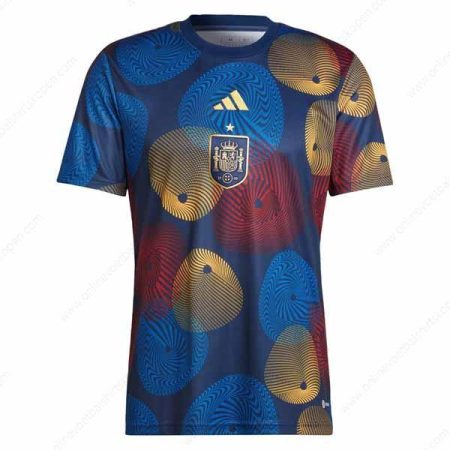 Spanje Pre Match Training Shirt-Heren Voetbalshirts