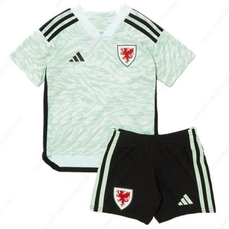 Wales Away 2023-Kinder Voetbalshirts